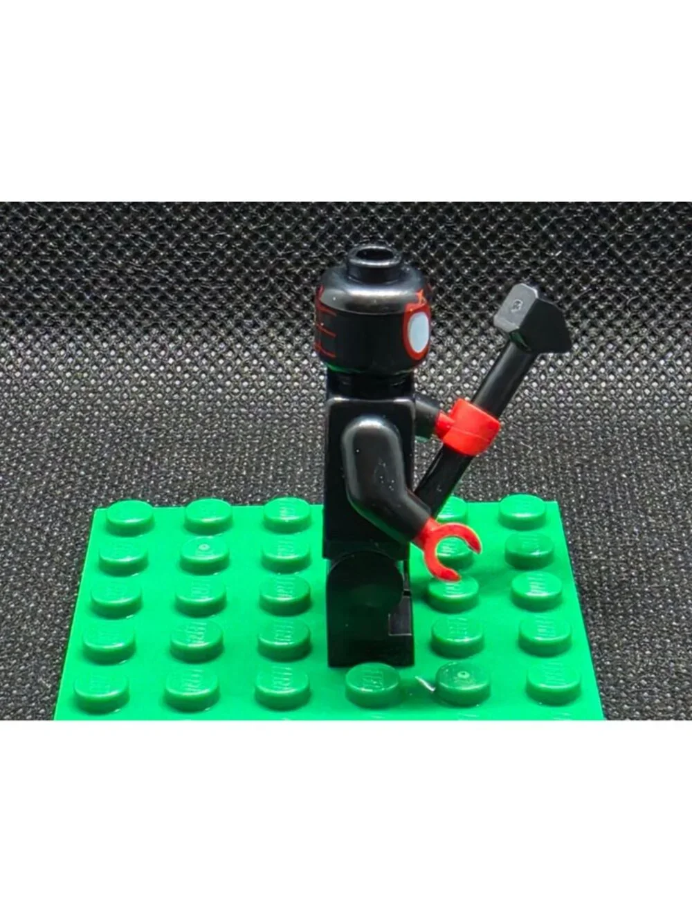 LEGO Marvel Spider-Verse: Miles Morales Minifigure w/ Hammer Black Red NEW
